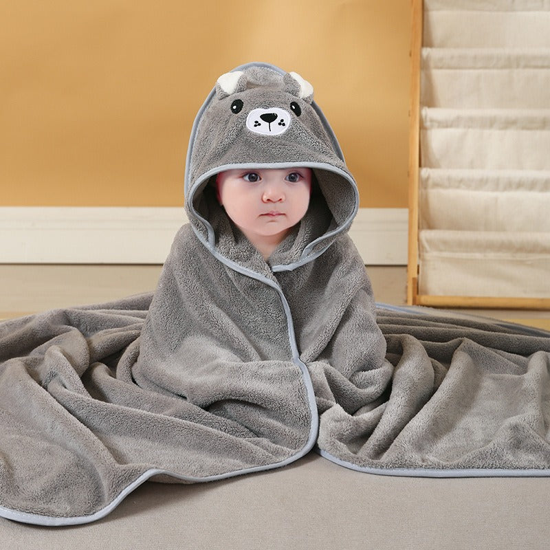 Baby Hooded Bath Towel for Warm, Cozy Newborn Wraps