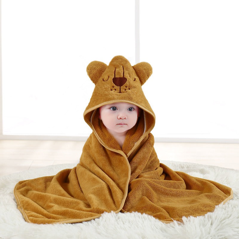 Baby Hooded Bath Towel for Warm, Cozy Newborn Wraps