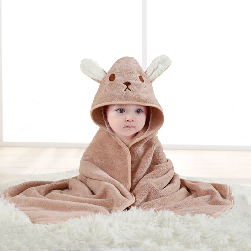 Baby Hooded Bath Towel for Warm, Cozy Newborn Wraps