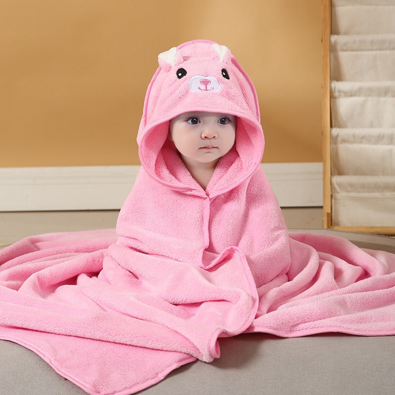 Baby Hooded Bath Towel for Warm, Cozy Newborn Wraps