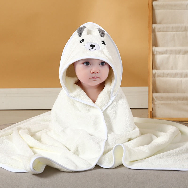 Baby Hooded Bath Towel for Warm, Cozy Newborn Wraps