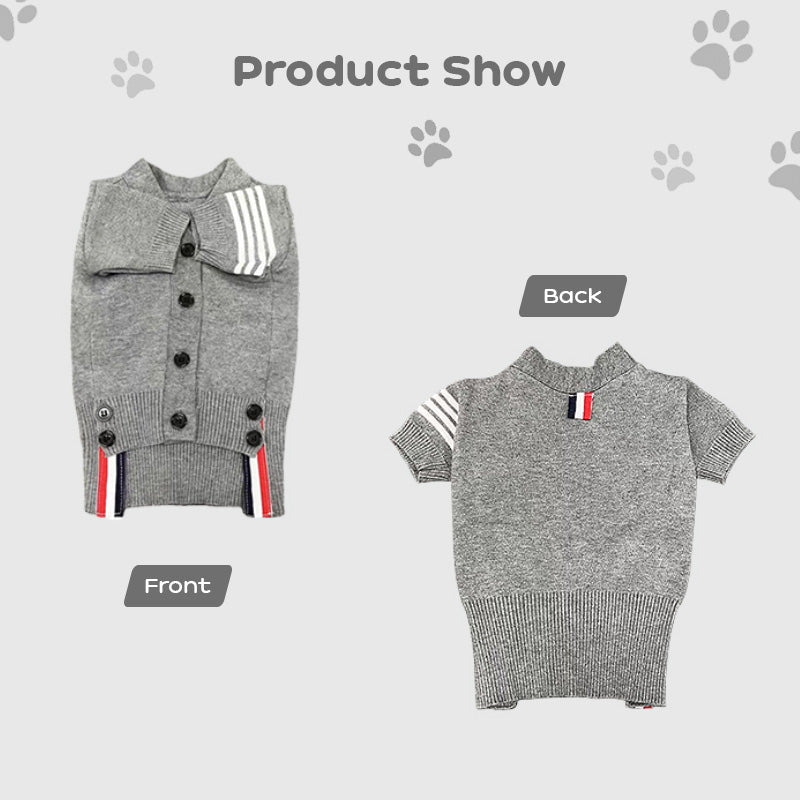 Pet Knit Cardigan for Dogs & Cats | Cozy Walk Style