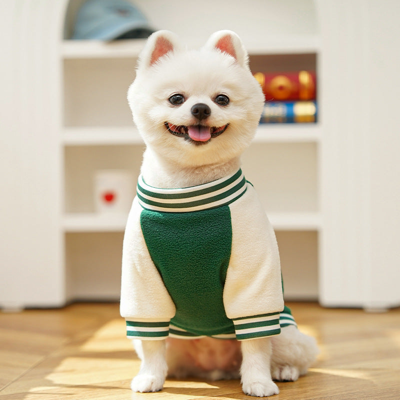 Fleece Dog Jacket for Warm, Stylish Walks and Travel