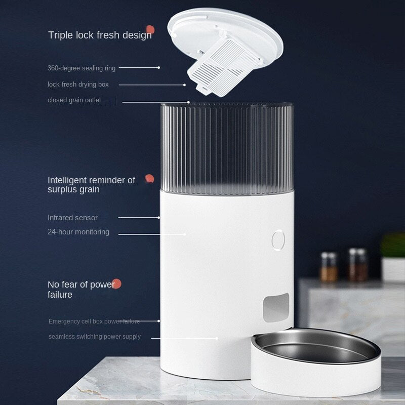WiFi Automatic Pet Feeder With Freshness Protection