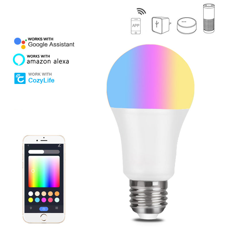 WiFi Smart Bulb with Alexa Voice Control and 16M Colors