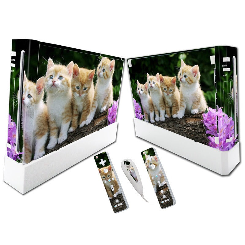 Wii Console Skin Stickers: Full-Body Protective Vinyl Wrap