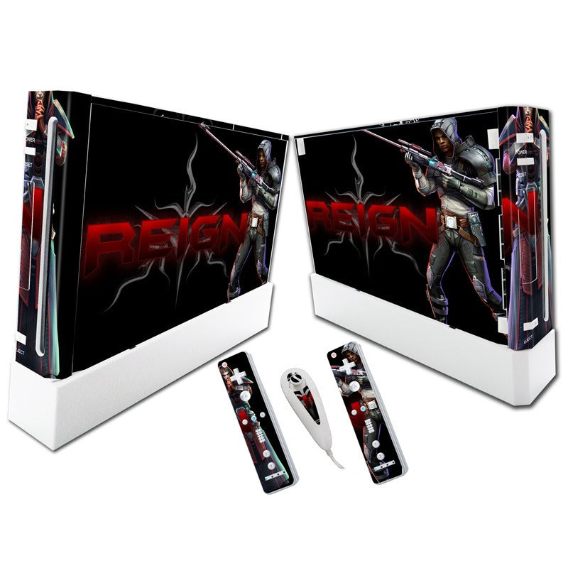 Wii Console Skin Stickers: Full-Body Protective Vinyl Wrap