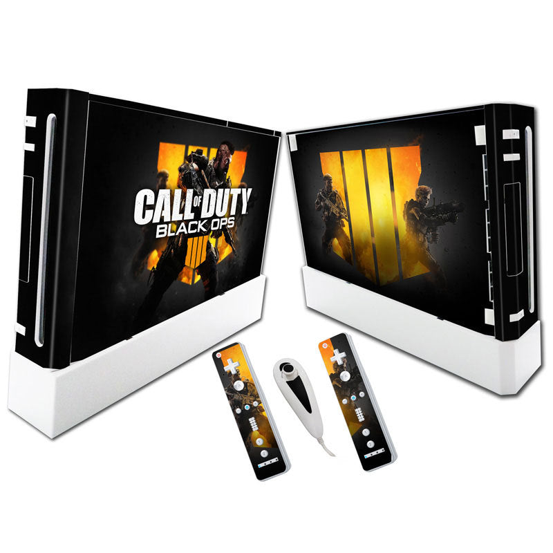 Wii Skin Decal Set: Custom Game Art for Console and Remotes