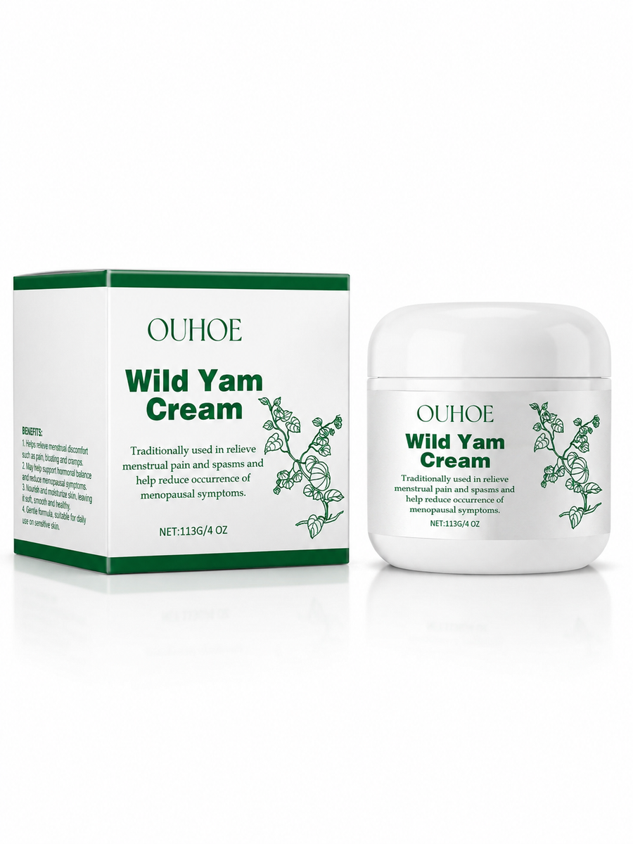 Wild Yam Cream — Natural Menstrual Pain Relief & Skin