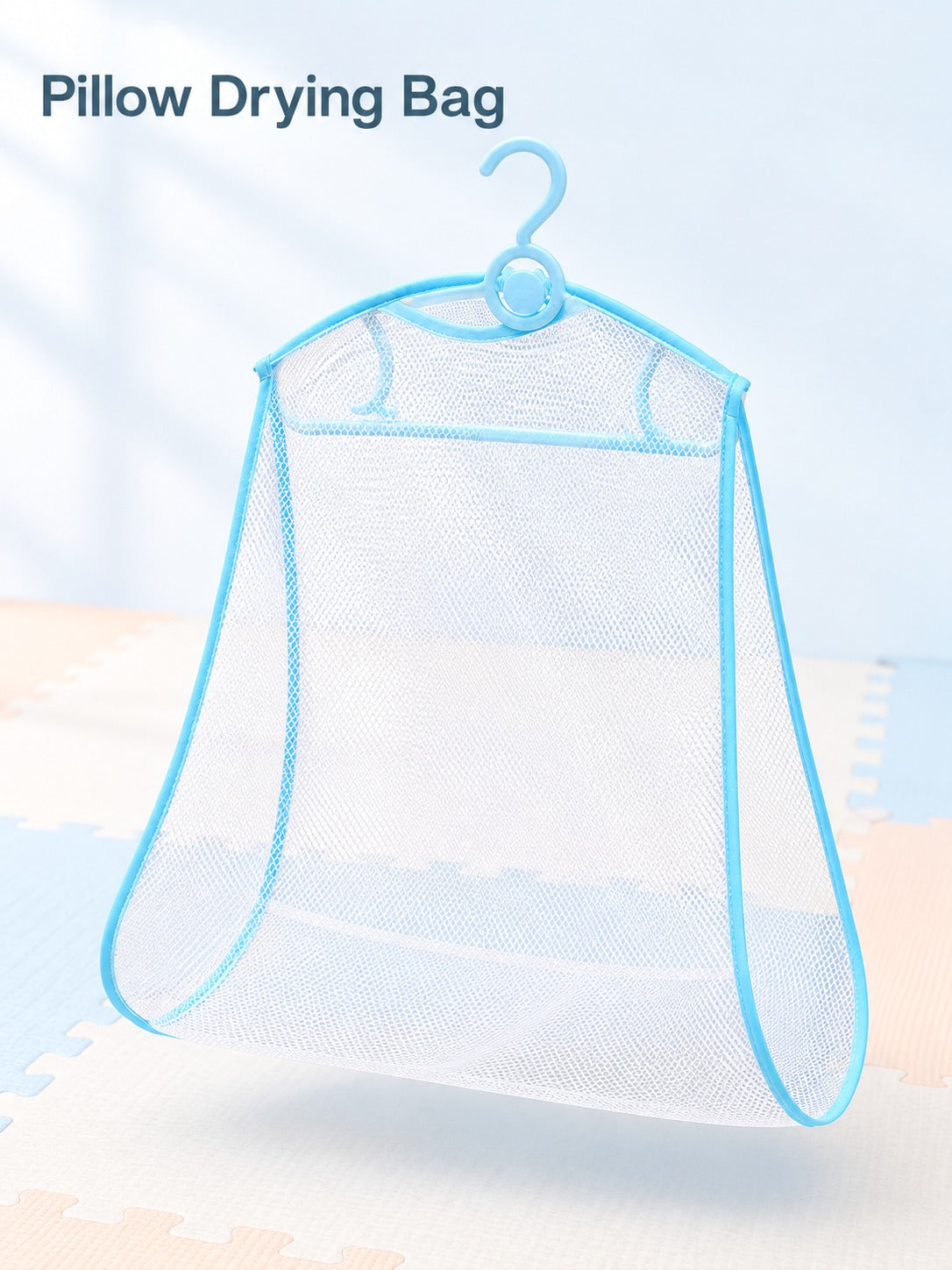 Windproof Pillow Drying Rack with Mesh Bag for Toys