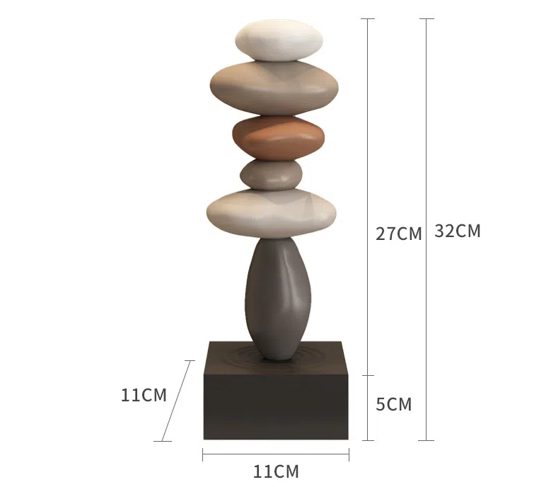 Ceramic Tabletop Sculpture for Modern Living Room Decor
