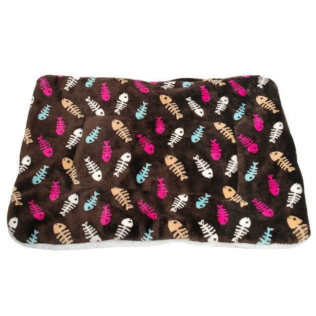 Pet Bed Mat for Dogs & Cats | Warm Plush Comfort Pad
