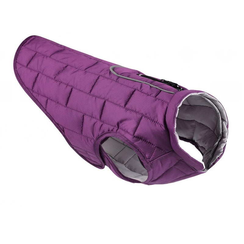 Large Dog Winter Coat for Warm, Visible Winter Walks