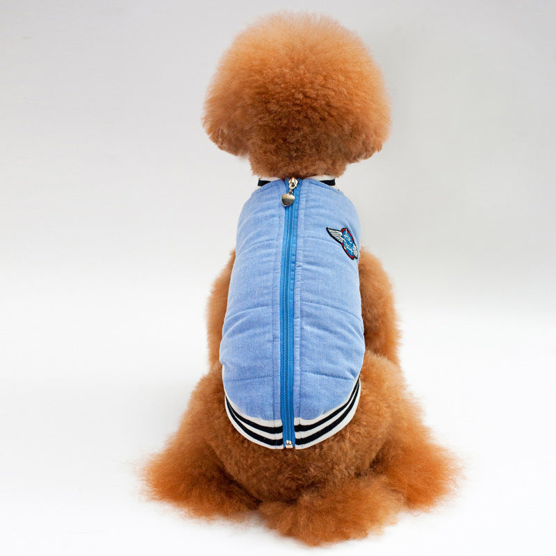 Dog Coat With Back Zipper for Warm, Polished Walks