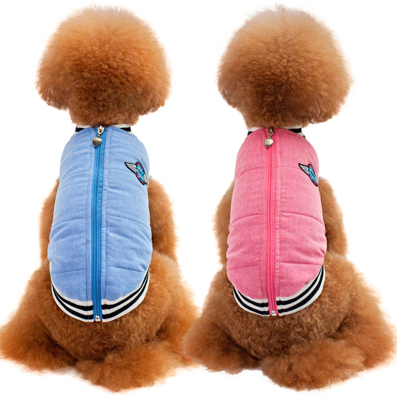 Dog Coat With Back Zipper for Warm, Polished Walks
