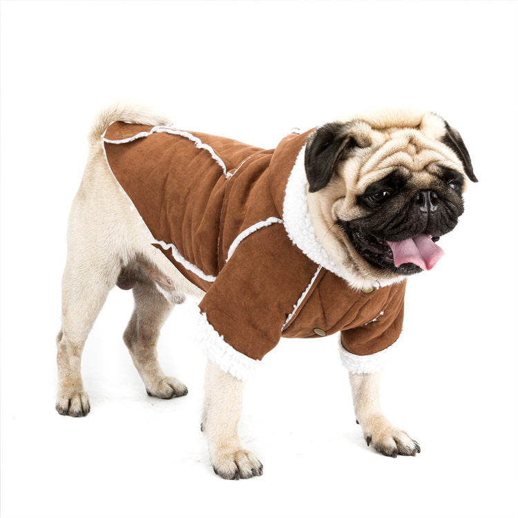 Dog Winter Coat for Warm Lamb-Velvet Comfort Outdoors