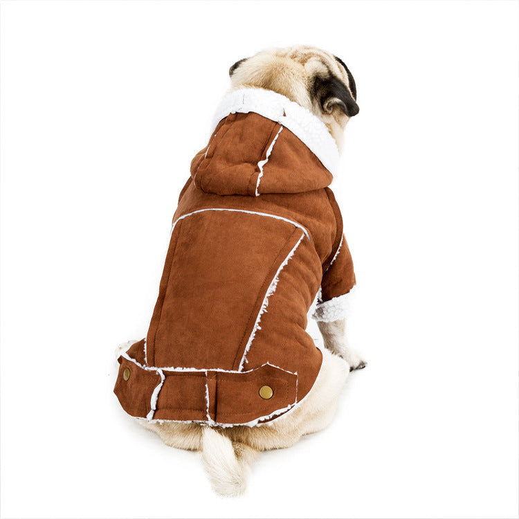 Dog Winter Coat for Warm Lamb-Velvet Comfort Outdoors