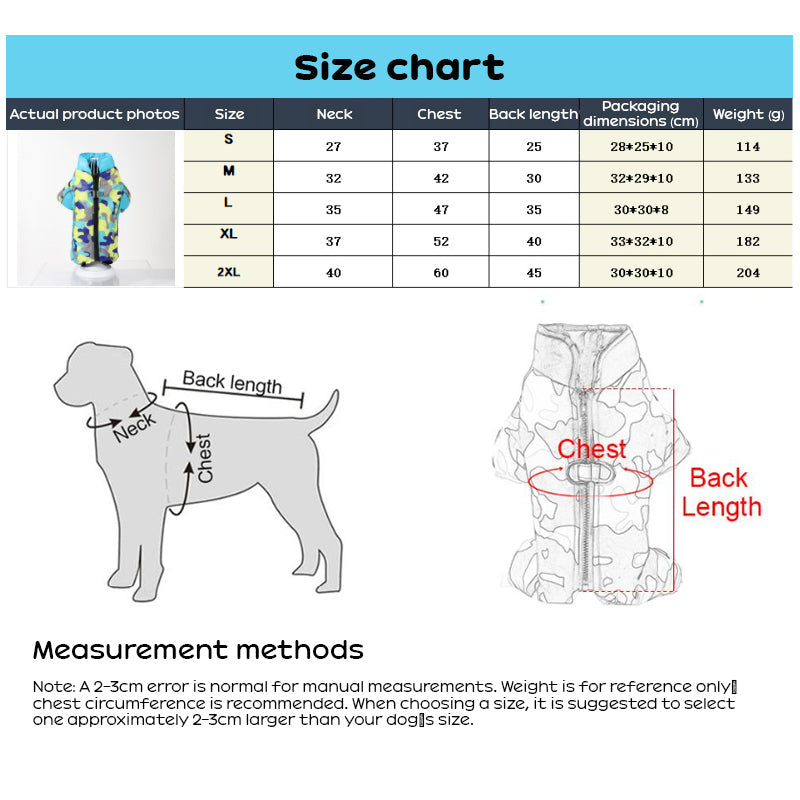 Dog Winter Jacket for Warm, Windproof Winter Walks