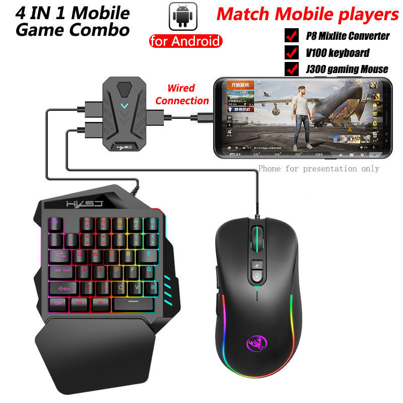 Wired Android Keyboard and Mouse Converter for PUBG