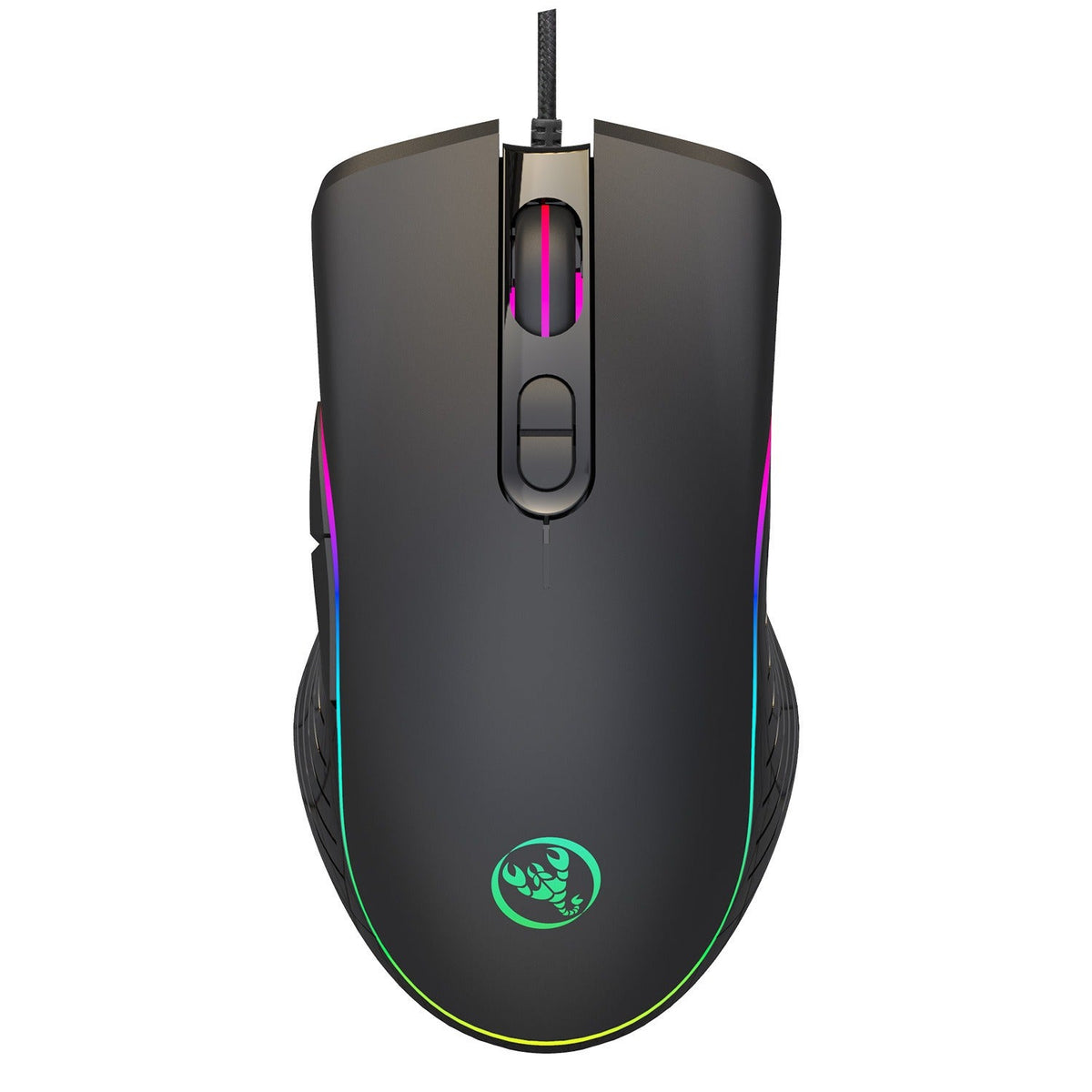 Wired RGB Gaming Mouse with 4-Level DPI for PUBG