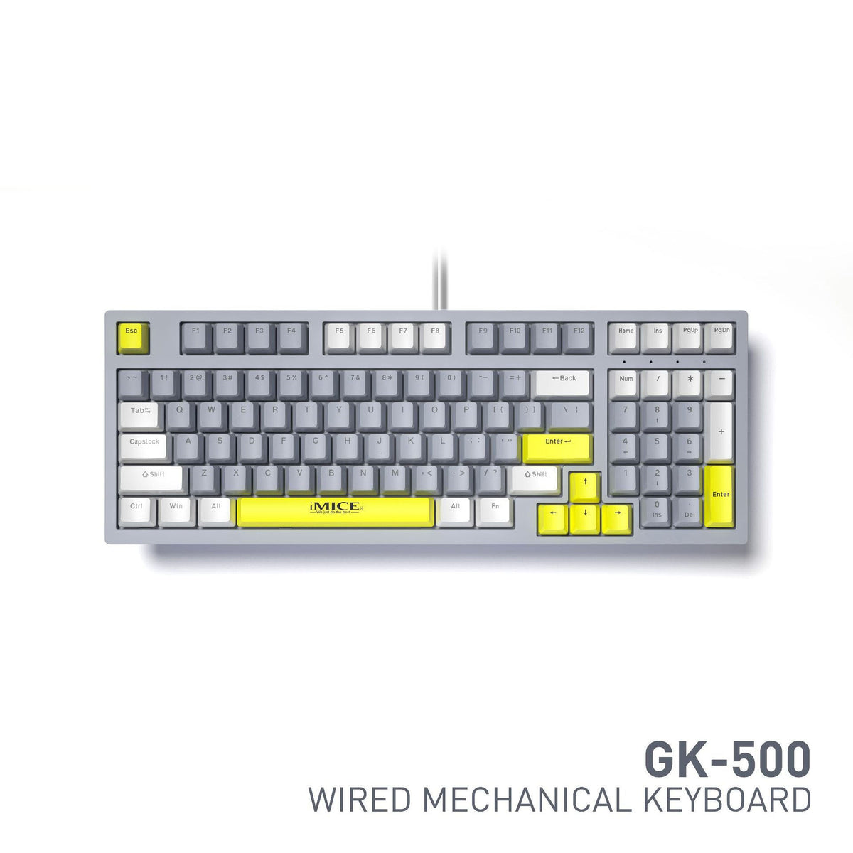 Wired Mechanical Gaming Keyboard, Full-Size with Numpad