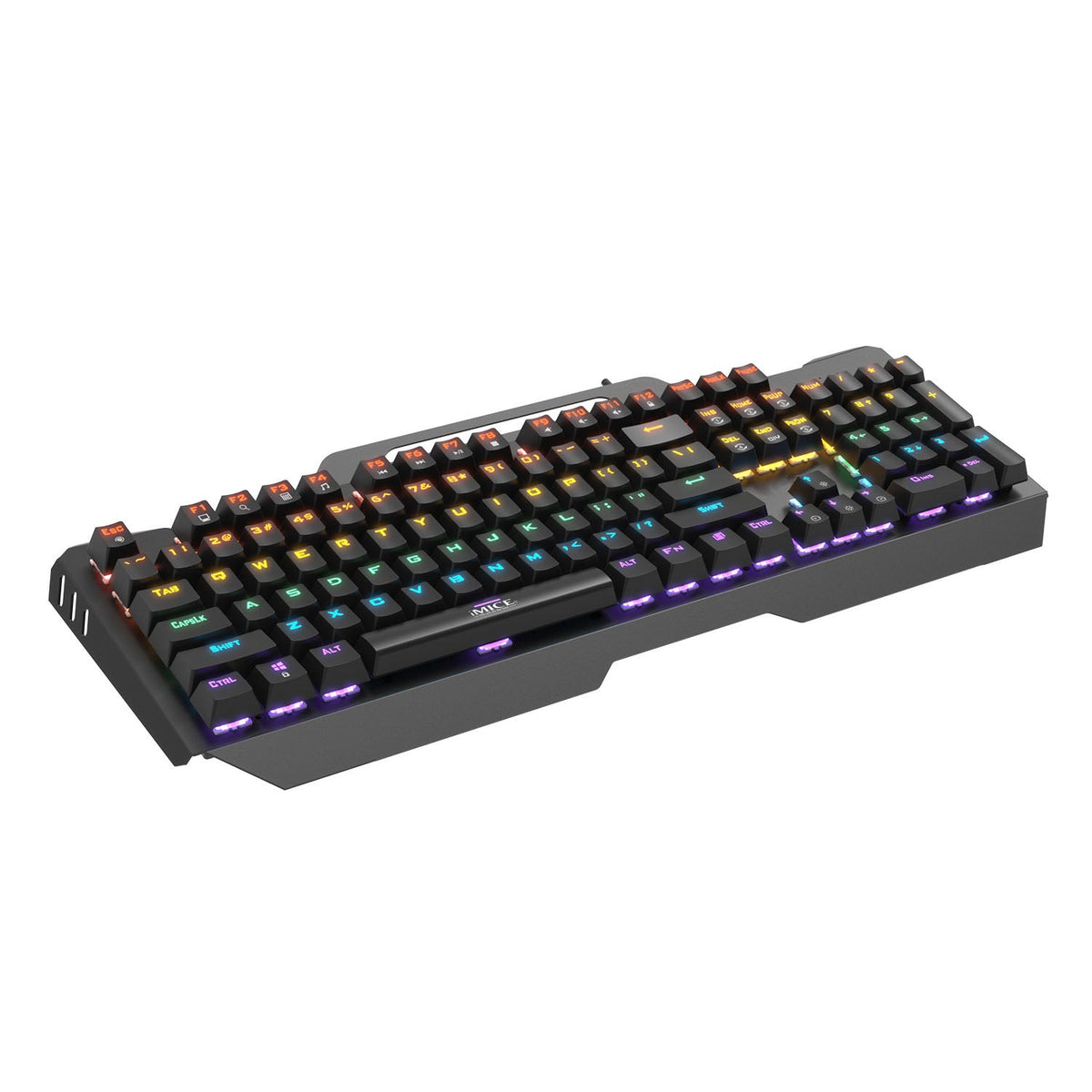 Full-Size RGB Gaming Keyboard with Metal Top Plate