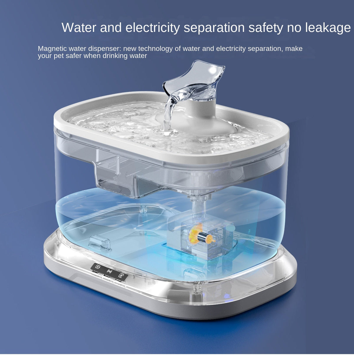 Wireless Cat Water Fountain With Fresh, Flowing Water