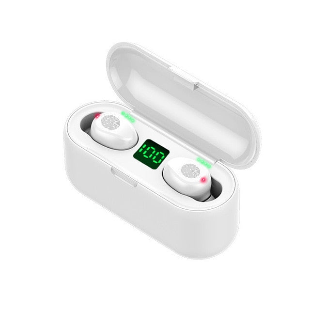 True Wireless Earbuds with 2000mAh Power Bank Case
