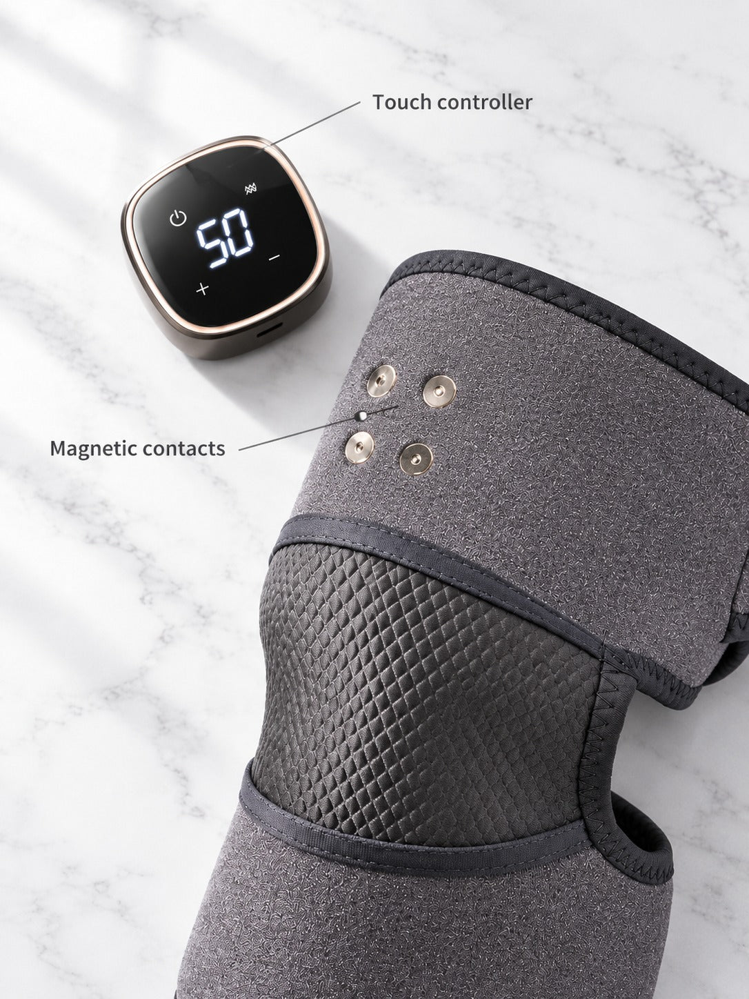 Wireless Heated Knee Massager with Vibration Modes