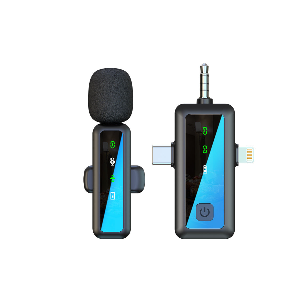 Wireless Lapel Microphone for Streaming and Vlogging