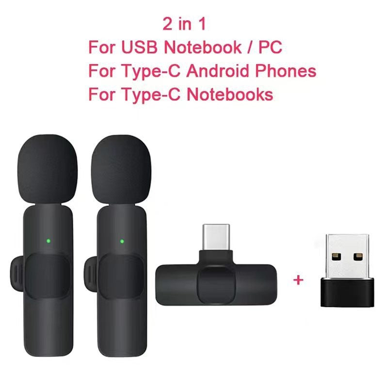 Wireless Lavalier Microphone for iPhone and Android Phones