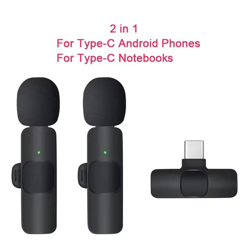 Wireless Lavalier Microphone for iPhone and Android Phones