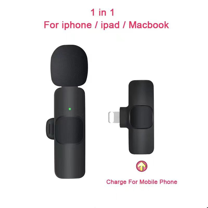 Wireless Lavalier Microphone for iPhone and Android Phones
