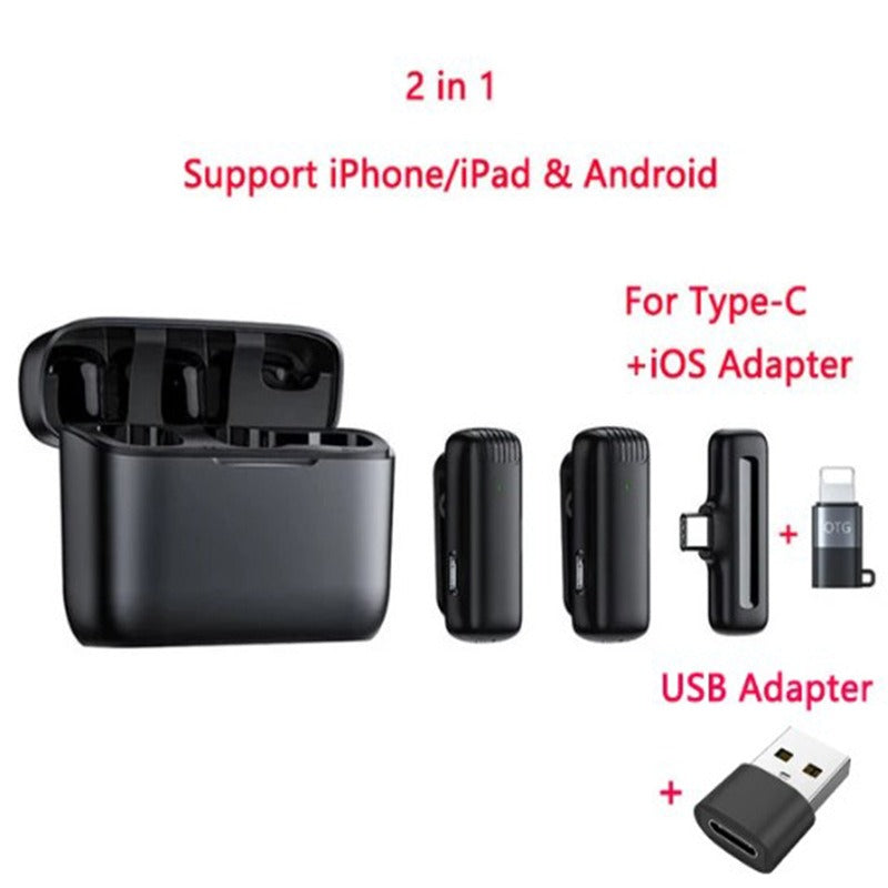 Wireless Lavalier Microphone for iPhone and Android Phones