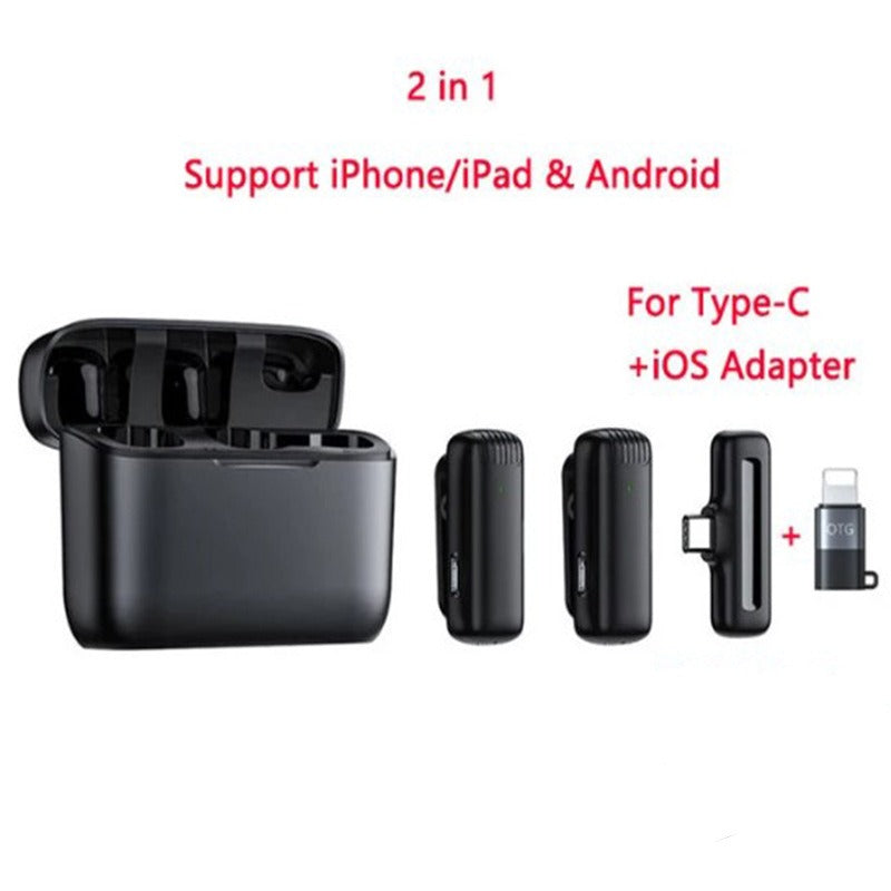 Wireless Lavalier Microphone for iPhone and Android Phones