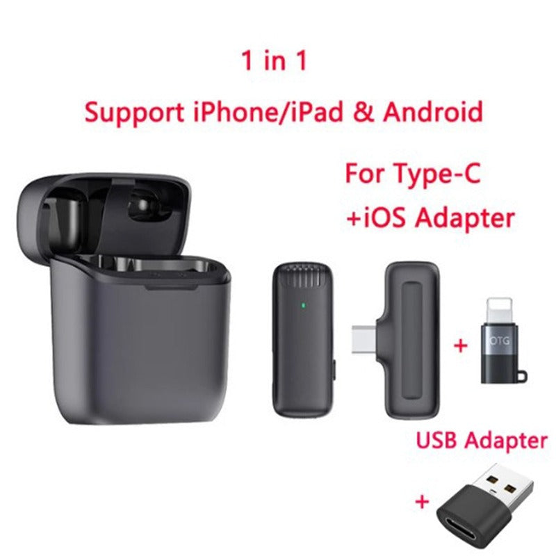Wireless Lavalier Microphone for iPhone and Android Phones