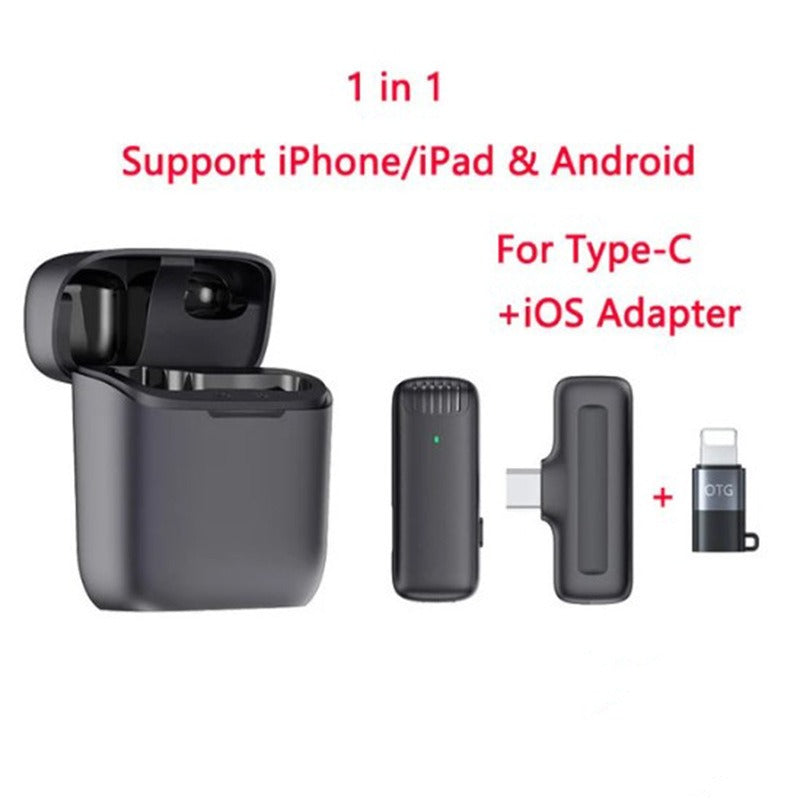 Wireless Lavalier Microphone for iPhone and Android Phones