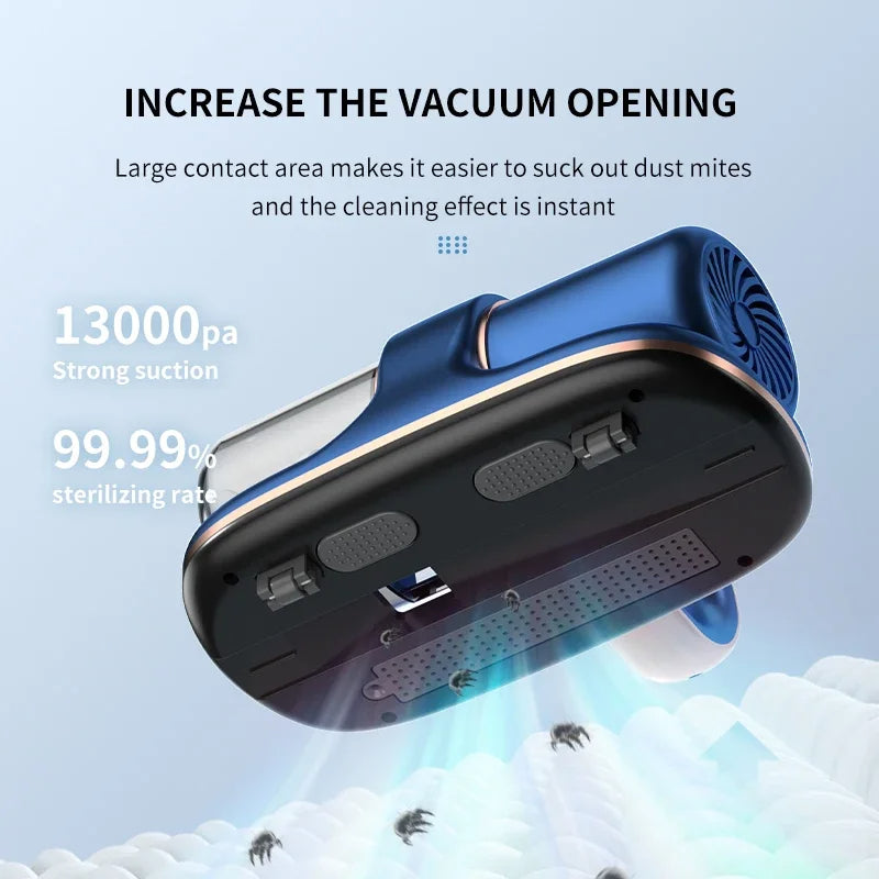 Handheld Cordless Mattress Vacuum with UV-C Mite Removal