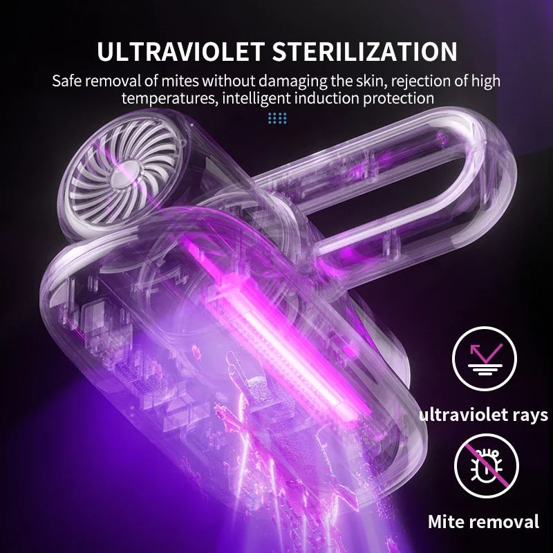 Handheld Cordless Mattress Vacuum with UV-C Mite Removal