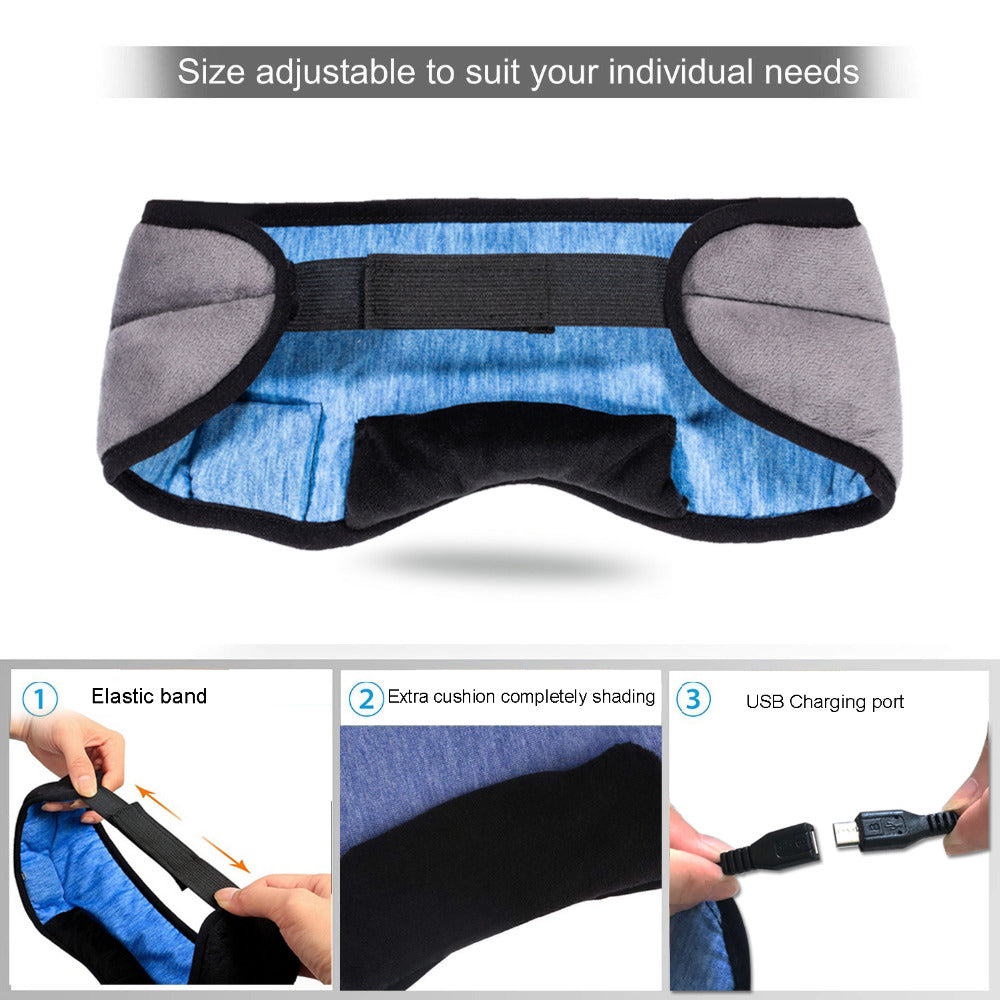 Wireless Bluetooth Sleep Mask Headphones for Side Sleepers