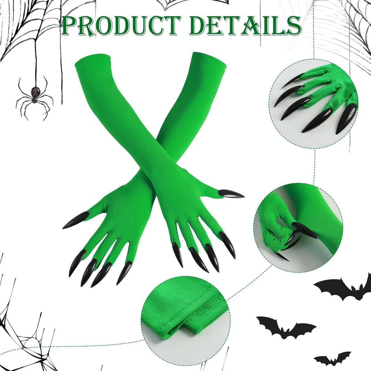 Witch Costume Accessories Set – Hat, Gloves & Glasses