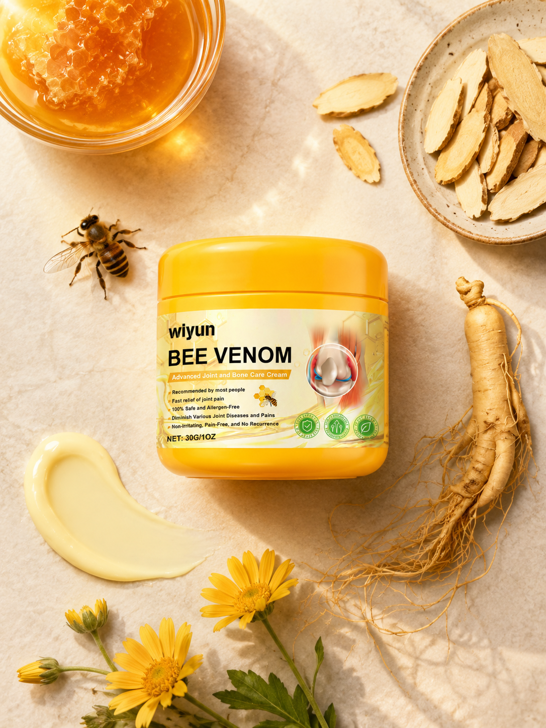 Wiyun Bee Venom Joint Cream — Natural Pain Relief