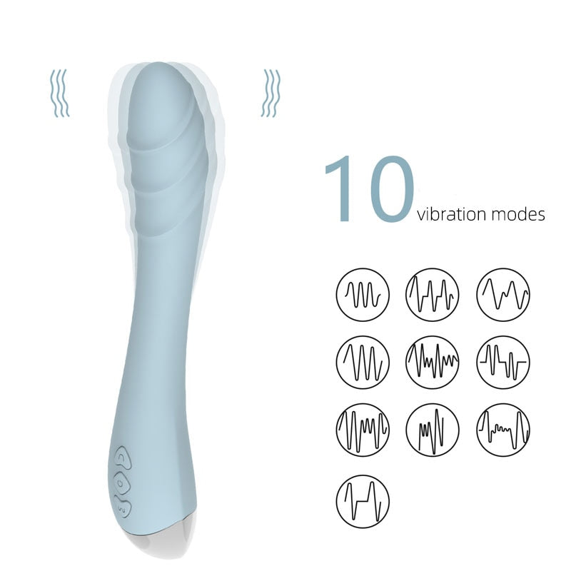Women's Rechargeable Vibrating Massager, 10 Settings