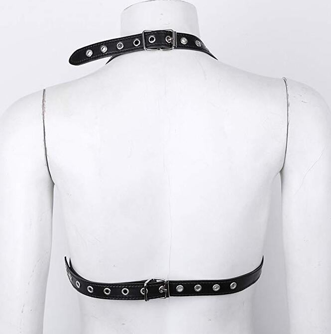Open Cup Cage Bra Harness – Adjustable Gothic Style