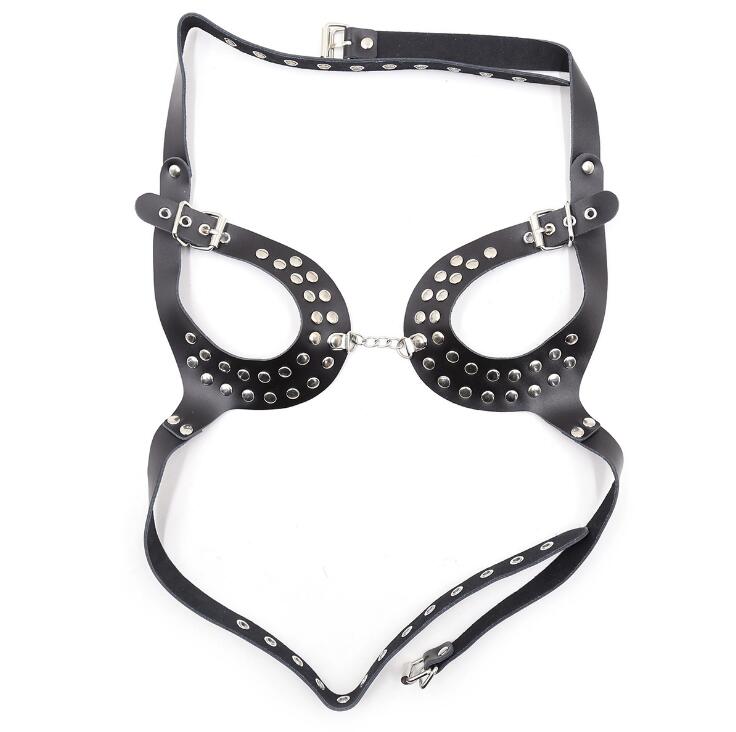 Open Cup Cage Bra Harness – Adjustable Gothic Style