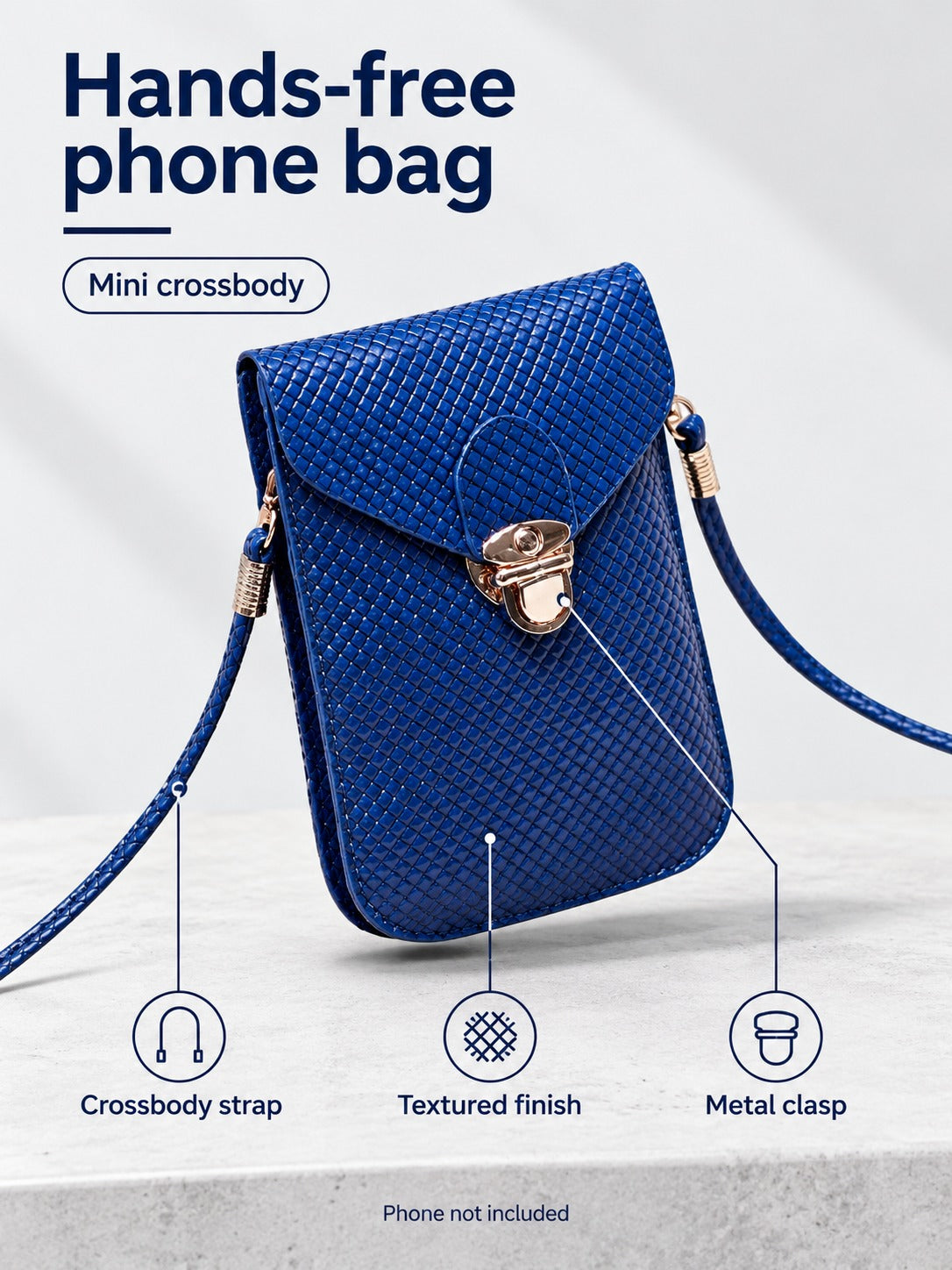 Women's Mini Crossbody Phone Bag, Hands-Free and Bold