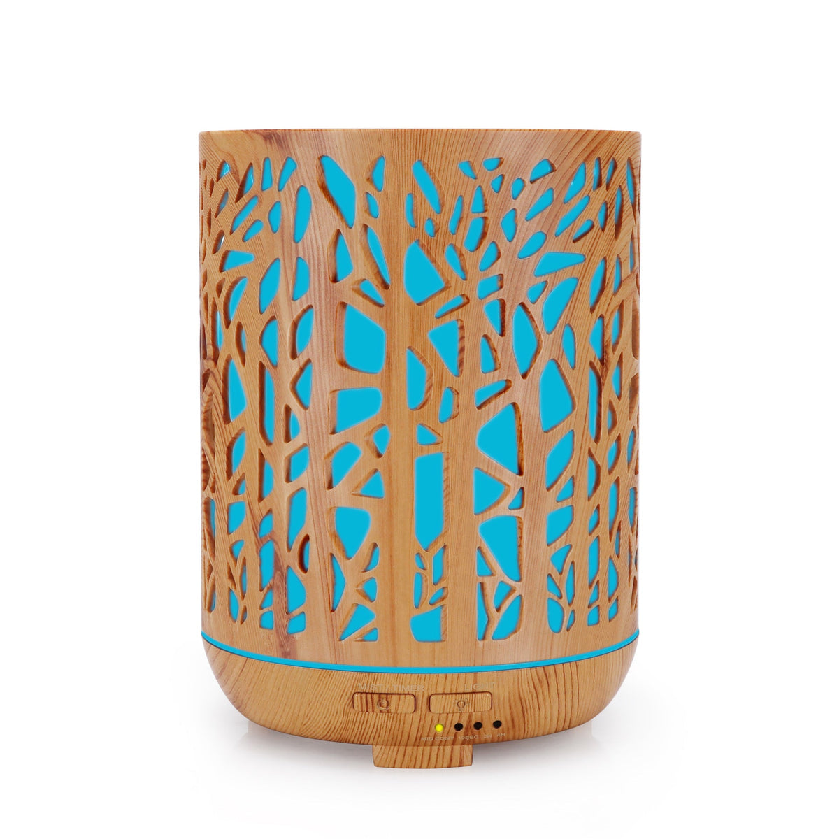 Wood Grain Aroma Diffuser with Multi-Color LED Lights