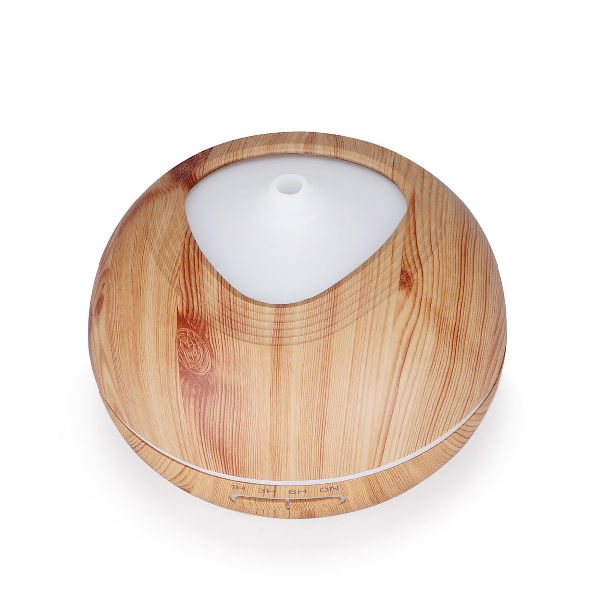 Wood Grain Aroma Diffuser with LED Light and Timed Mist