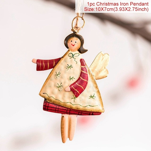 Hand-Painted Angel Christmas Ornaments | Festive Decor