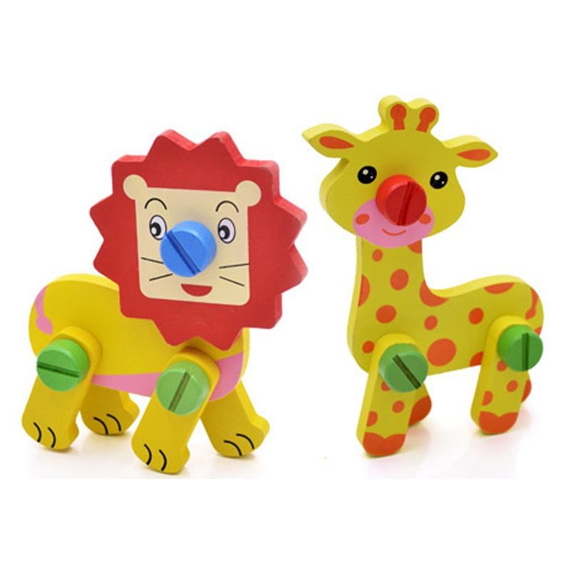 Montessori Wooden Construction Toy for Screen-Free Play